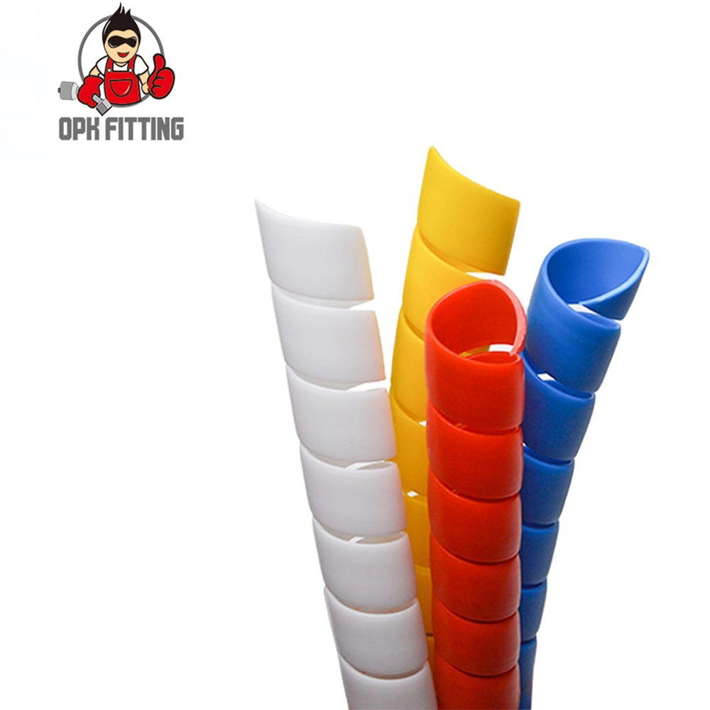 Manguito protector en espiral Protector de manguera de plástico PP para manguera hidráulica