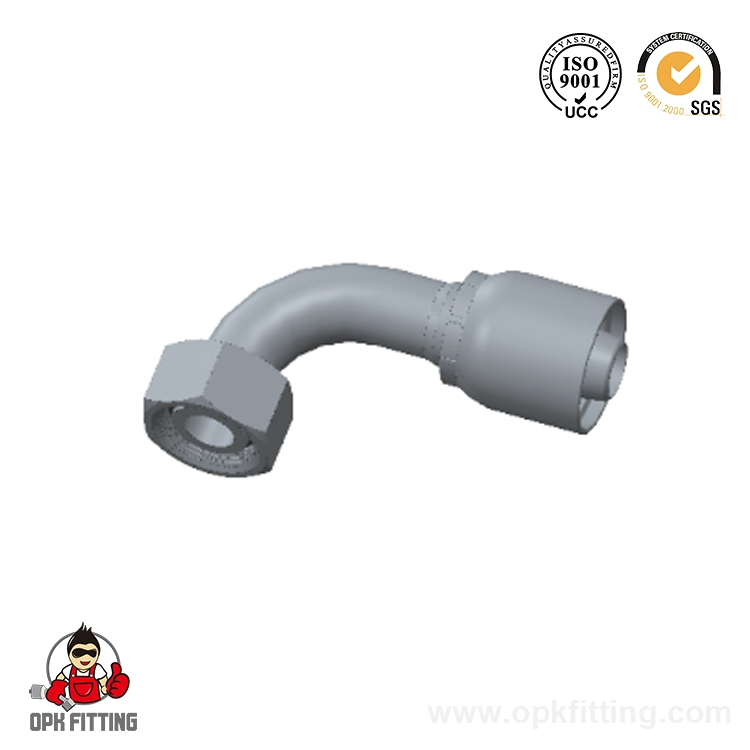 20491-RW 90° Hembra métrica 24° Anillo tórico cónico LT