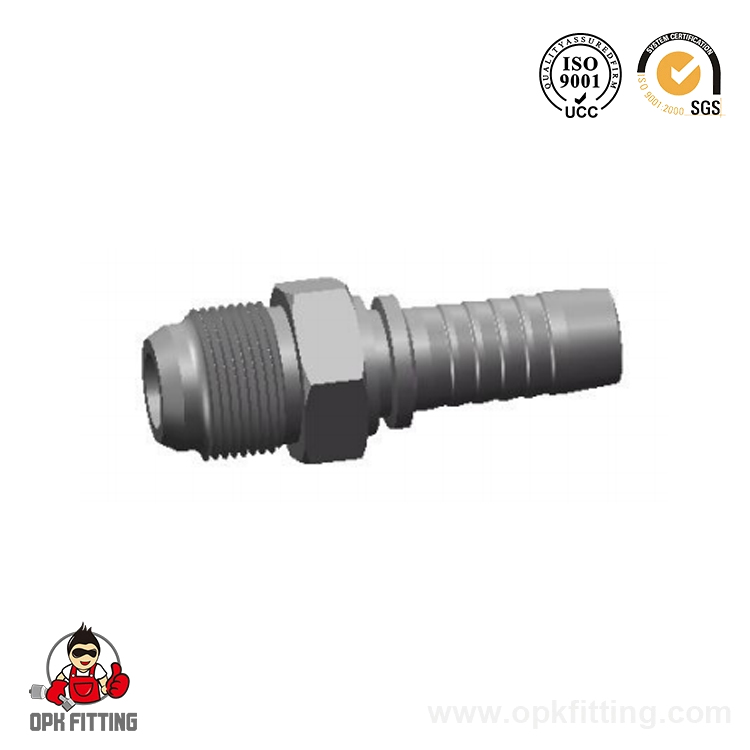 Asiento cónico JIS métrico macho de 60° de 18611