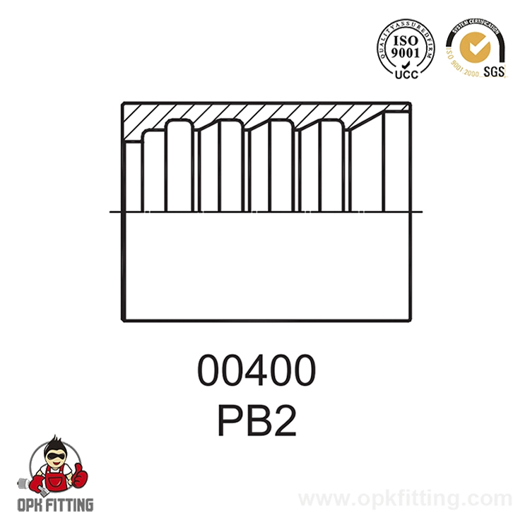 00400D Férula para manguera 4SP, 4SH/12-16